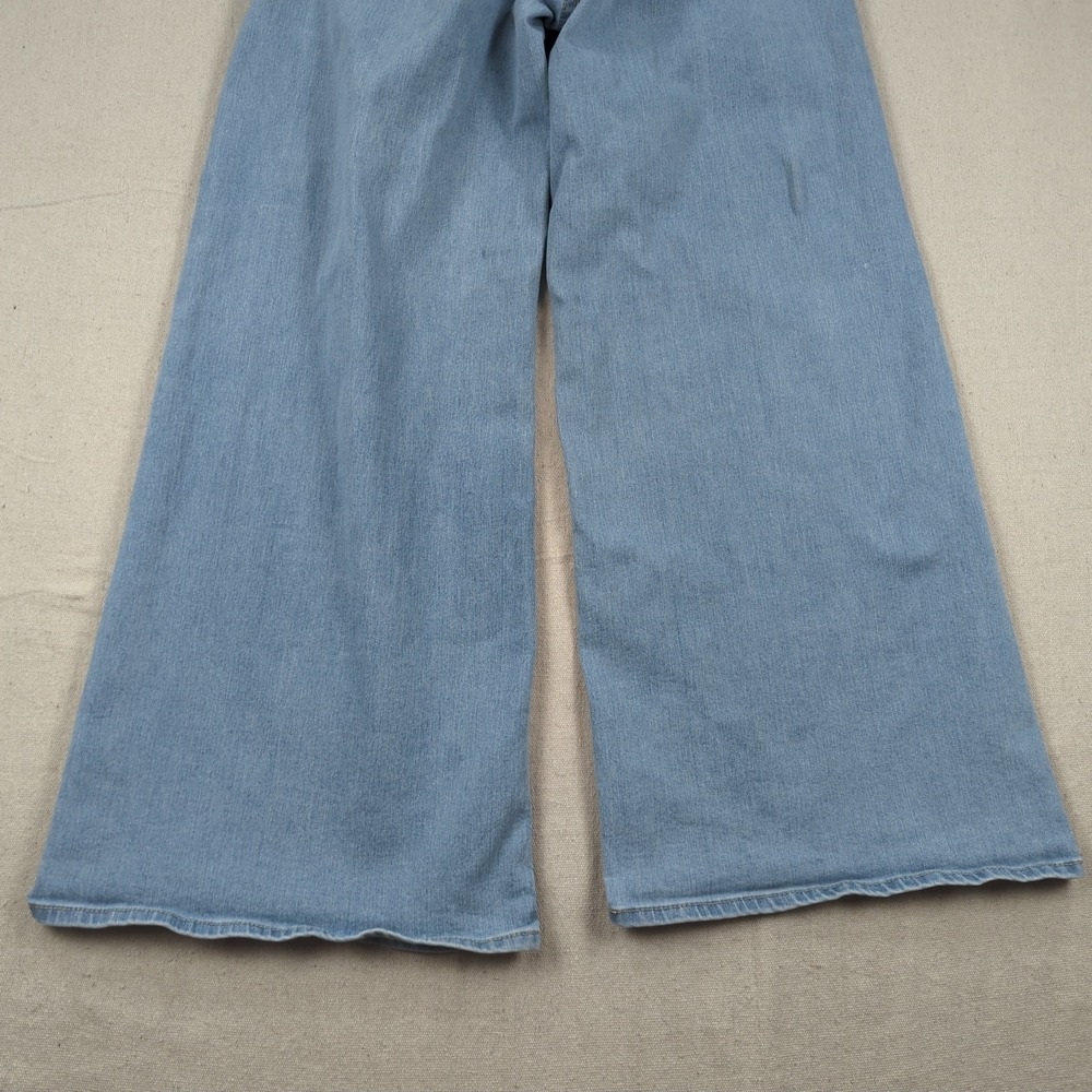 Levis Jeans Womens 30 Blue 318 Shaping Wide Leg Stretch Light Wash Boho - Picture 15 of 16